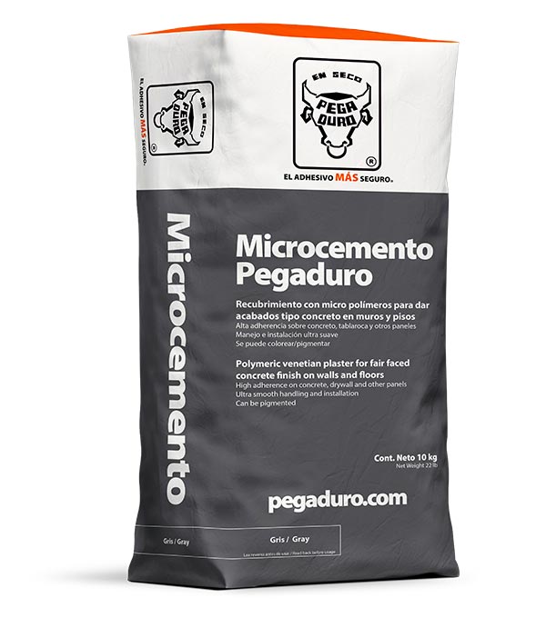 Microcemento Pegaduro Gris 10 Kg